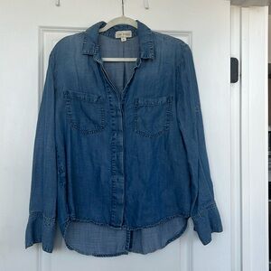 Anthropologie/cloth&stone chambray button down